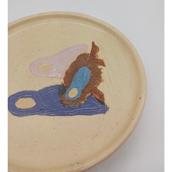 Art Pottery Bowl Christmas Nativity Scene Joesph Mary Jesus Linda Loo Studio - Picture 5 of 12